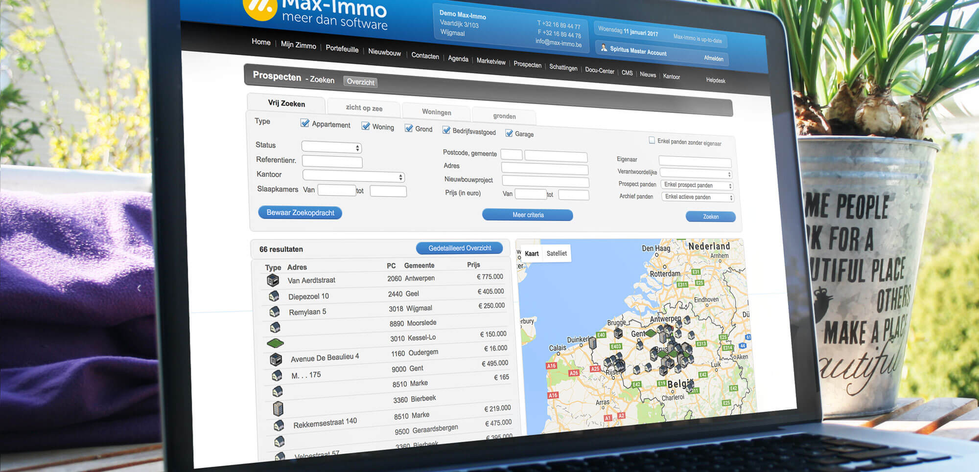 Max-Immo software prospect manager